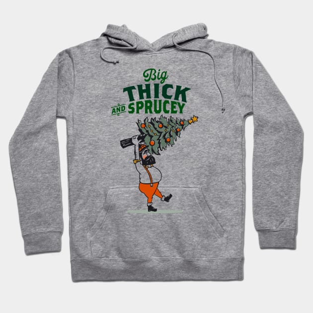 Big, Thick & Sprucey Christmas Tree Lumberjack Hoodie by The Whiskey Ginger